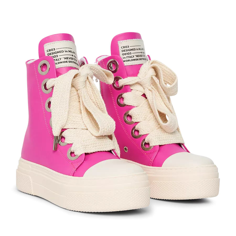 Calipso 300 Fuxia Leather Sneakers